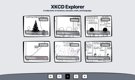 A preview of XKCD Explorer App